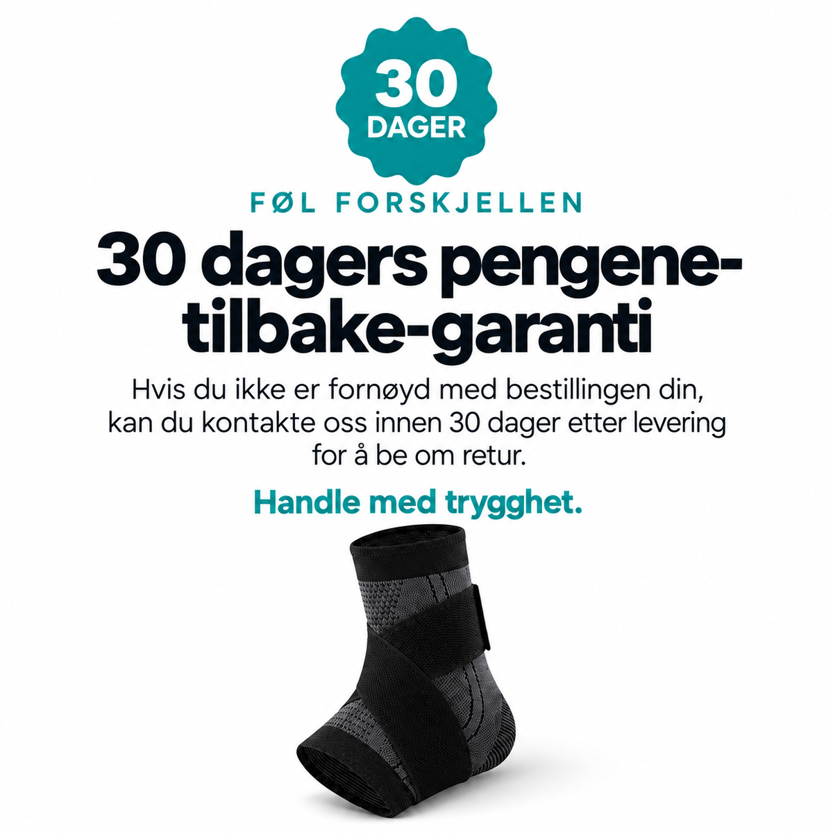 Justerbar Ankelstøtte – Kompresjon & Stabilitet